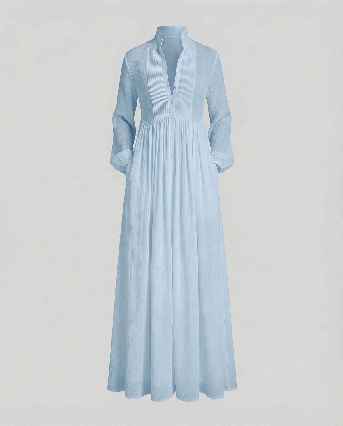 Women’s Lightweight Button Front Maxi Shirt Dress – Relaxed Flowy Silhouette
