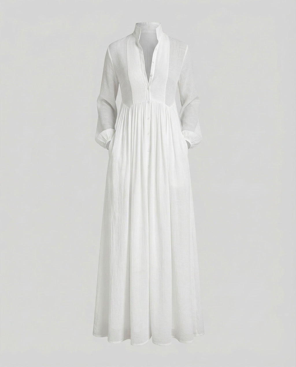 Women’s Lightweight Button Front Maxi Shirt Dress – Relaxed Flowy Silhouette