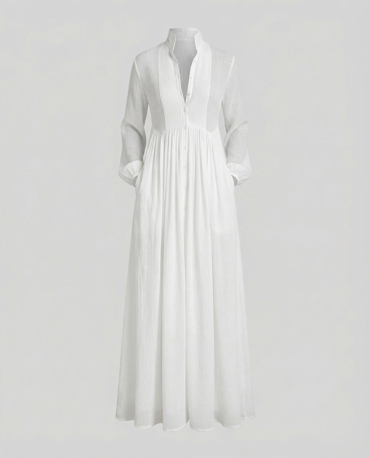 Women’s Lightweight Button Front Maxi Shirt Dress – Relaxed Flowy Silhouette