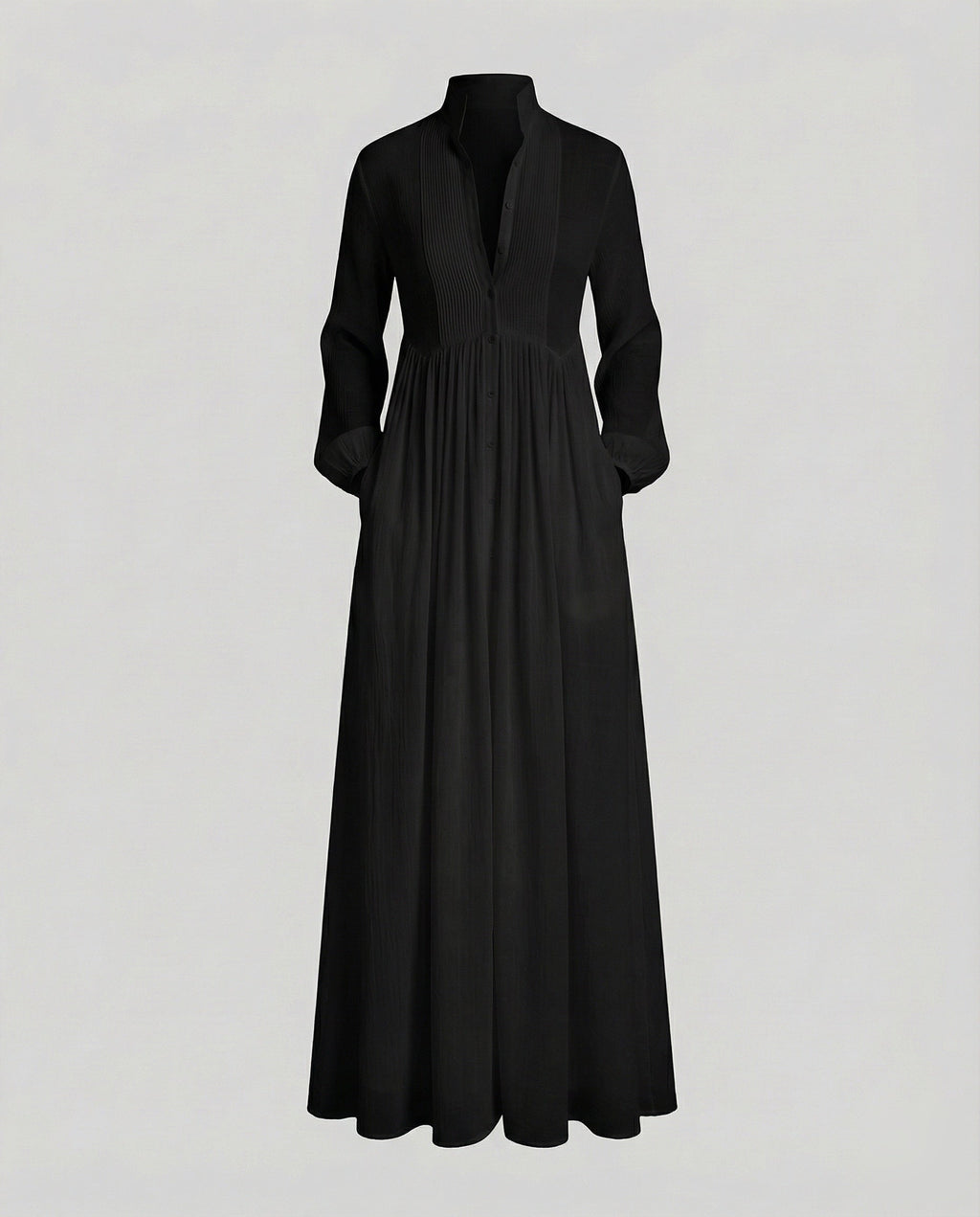 Women’s Lightweight Button Front Maxi Shirt Dress – Relaxed Flowy Silhouette