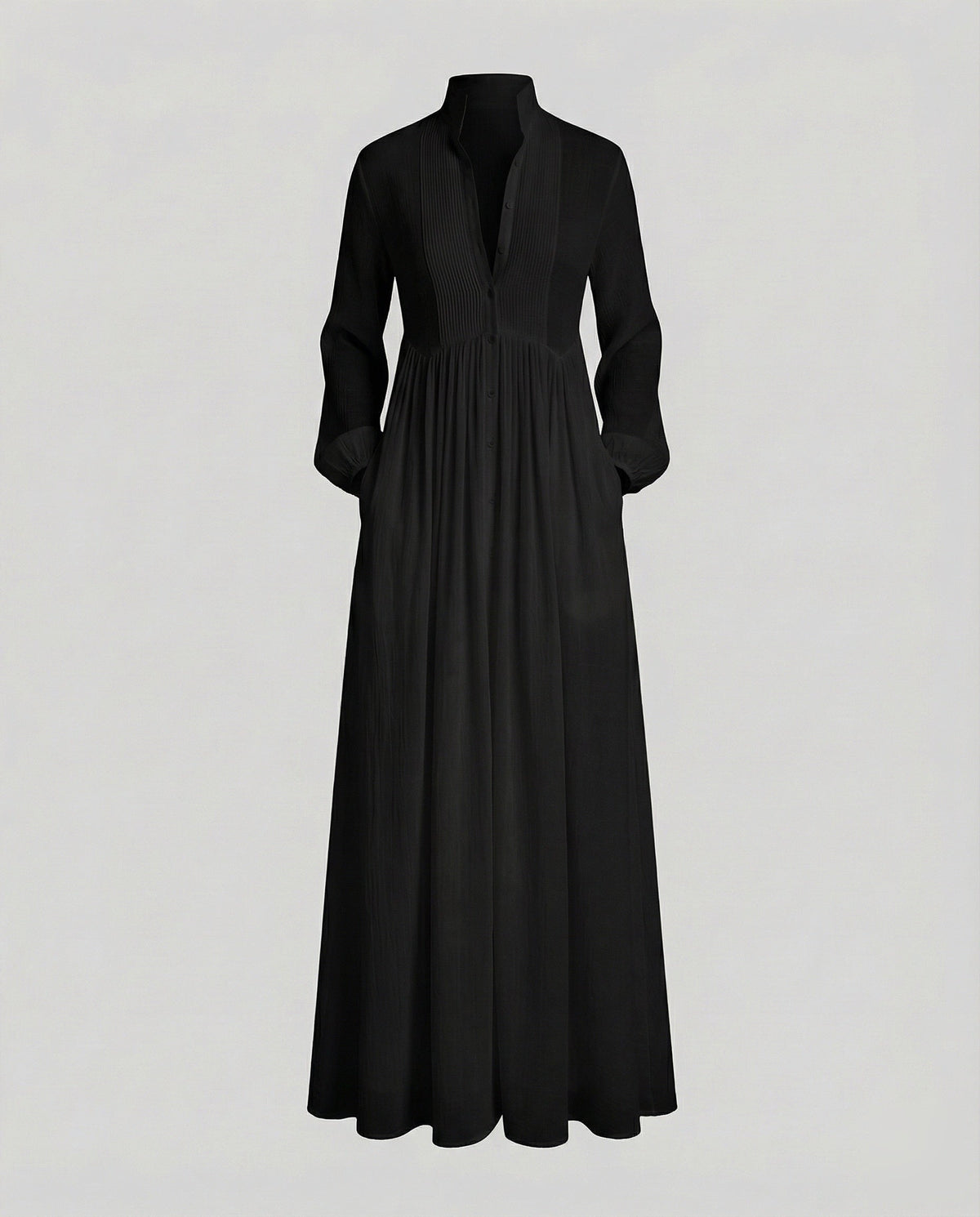 Women’s Lightweight Button Front Maxi Shirt Dress – Relaxed Flowy Silhouette